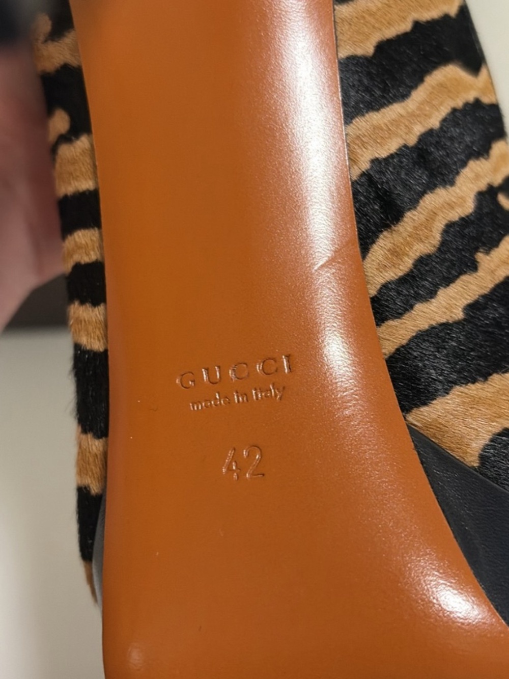 Gucci horsehair platform heels - Picture 3 of 9